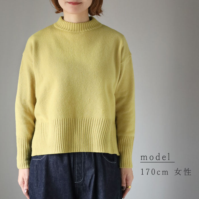 NARU FACTORY Tasmanian Lamb Komodo Knit Women's One Size Fits All [650600] Minamide Meriyasu Sweater Factory Brand 