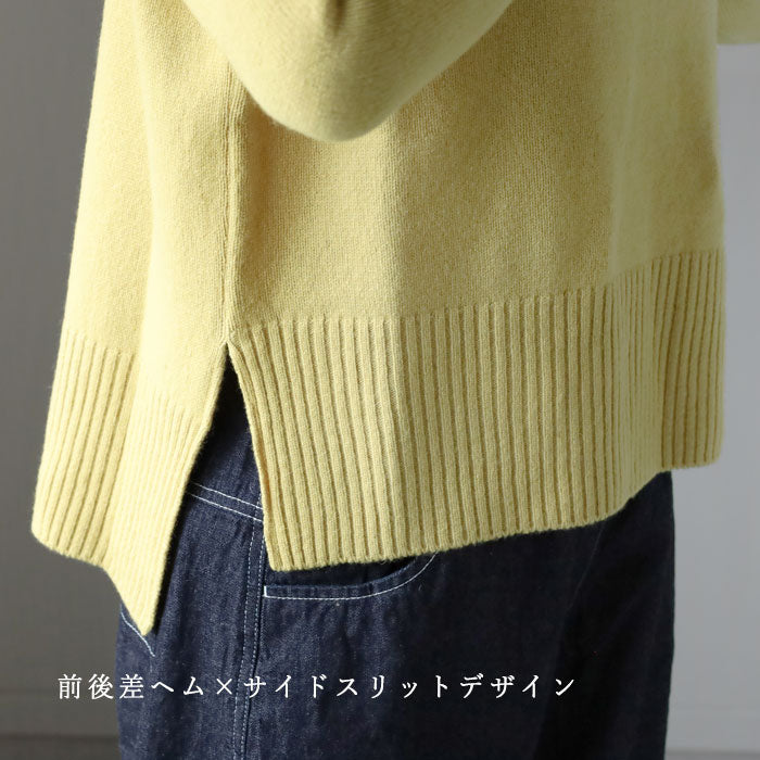 NARU FACTORY Tasmanian Lamb Komodo Knit Women's One Size Fits All [650600] Minamide Meriyasu Sweater Factory Brand 