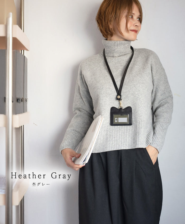 NARU FACTORY Tasmanian Lamb Comodo Knit Turtleneck Women's Free Size [650601] Minamide Knitwear Sweater Factory Brand