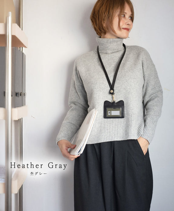 NARU FACTORY Tasmanian Lamb Comodo Knit Turtleneck Women's Free Size [650601] Minamide Knitwear Sweater Factory Brand