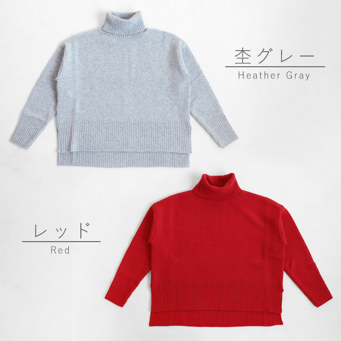 NARU FACTORY Tasmanian Lamb Comodo Knit Turtleneck Women's Free Size [650601] Minamide Knitwear Sweater Factory Brand