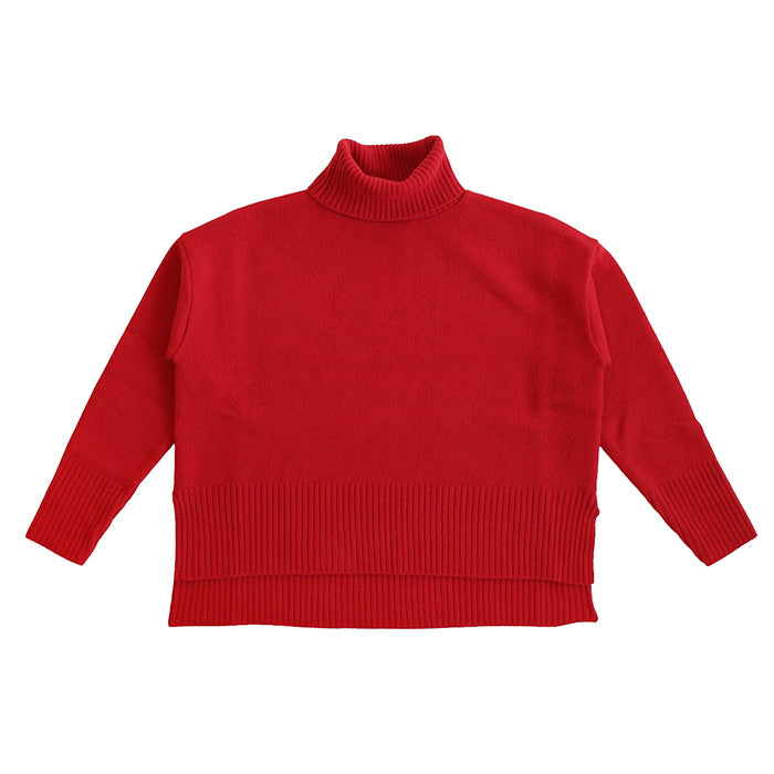 NARU FACTORY Tasmanian Lamb Comodo Knit Turtleneck Women's Free Size [650601] Minamide Knitwear Sweater Factory Brand