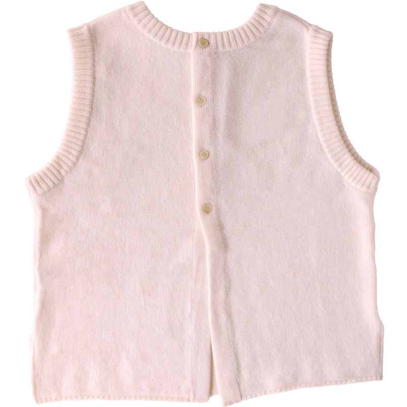 [5 Colors] NARU FACTORY Tasmania Lamb 2-Way Vest Women's [650603BF] Minamide Meriyasu Knit Factory Brand Knit Vest Reversible Front-to-Back