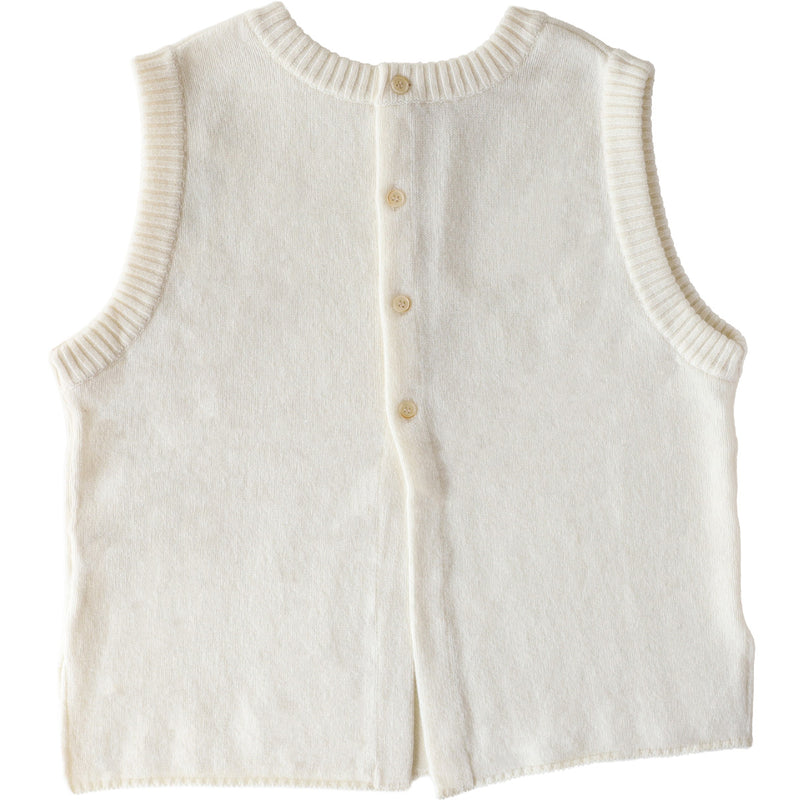 [5 Colors] NARU FACTORY Tasmania Lamb 2-Way Vest Women's [650603BF] Minamide Meriyasu Knit Factory Brand Knit Vest Reversible Front-to-Back