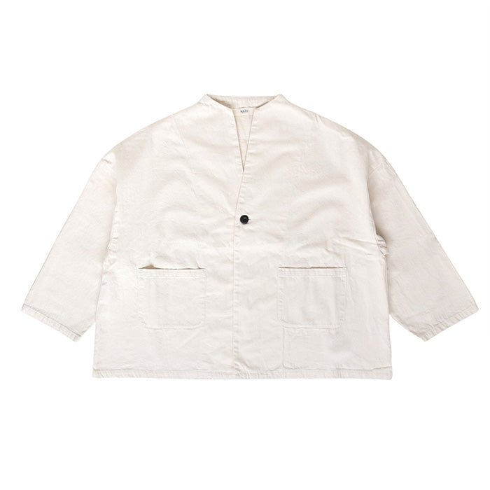 NARU FACTORY 8oz Irregular Denim Notched Jacket, 100% Cotton, Women's [654800BE] Minamide Meriyasu Denim Jacket, Factory Brand 