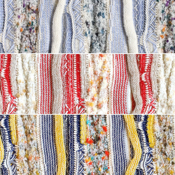 NARU FACTORY Marble Wave Crew Neck Knit Sweater for Women [657600] Minamide Meriyasu Sweater Factory Brand 