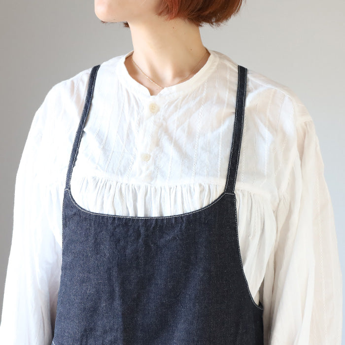 NARU FACTORY(ナル ファクトリー) 8oz ムラデニム ノッポサロペット コットン100% レディース [661800] 南出メリヤス ボトムス ファクトリーブランド