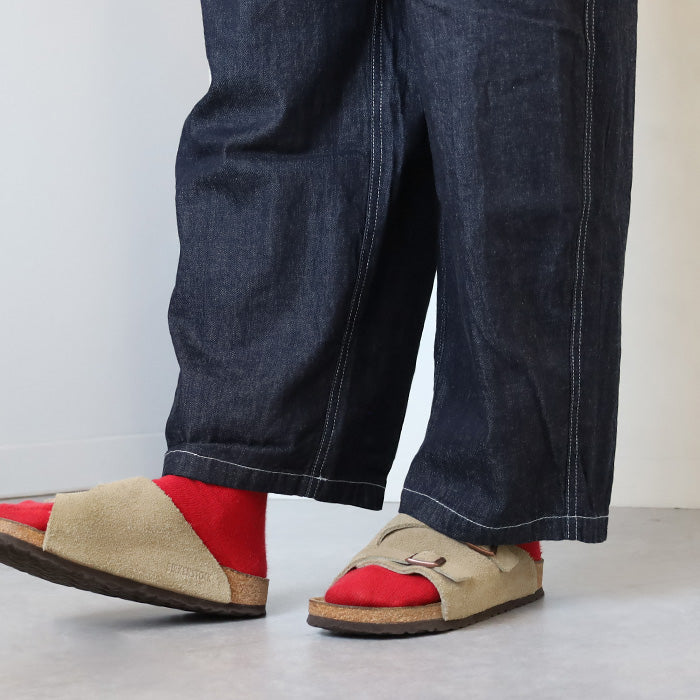 NARU FACTORY(ナル ファクトリー) 8oz ムラデニム ノッポサロペット コットン100% レディース [661800] 南出メリヤス ボトムス ファクトリーブランド