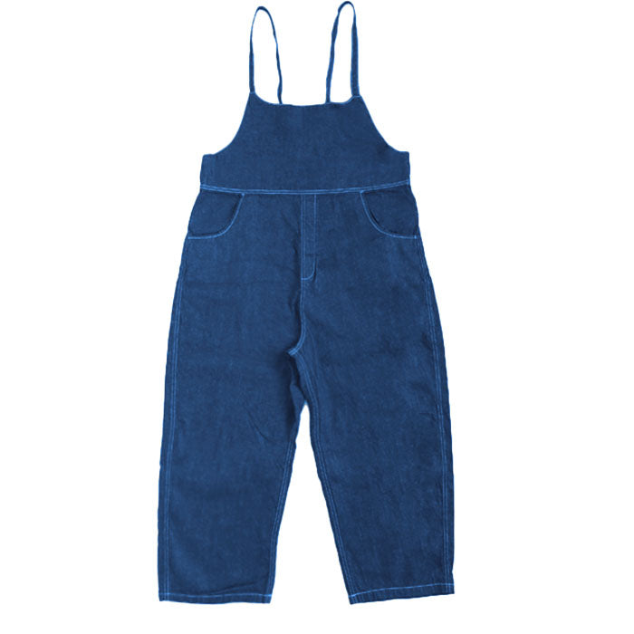 NARU FACTORY(ナル ファクトリー) 8oz ムラデニム ノッポサロペット