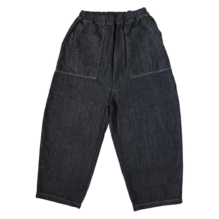 [4 Colors] NARU FACTORY 8oz Uneven Denim Craft Pants 100% Cotton Women's [662805] Minamide Meriyasu Bottoms Factory Brand