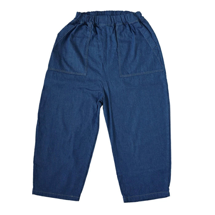 [4 Colors] NARU FACTORY 8oz Uneven Denim Craft Pants 100% Cotton Women's [662805] Minamide Meriyasu Bottoms Factory Brand