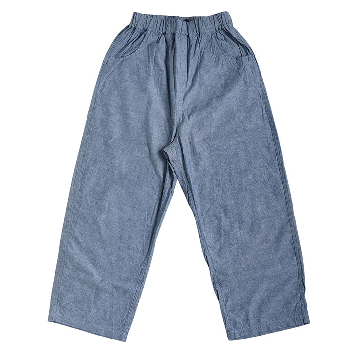 NARU FACTORY Summer Mura Denim Tall Pants, 100% Cotton, Women's [662811BF], Minamide Meriyasu Bottoms, Factory Brand 