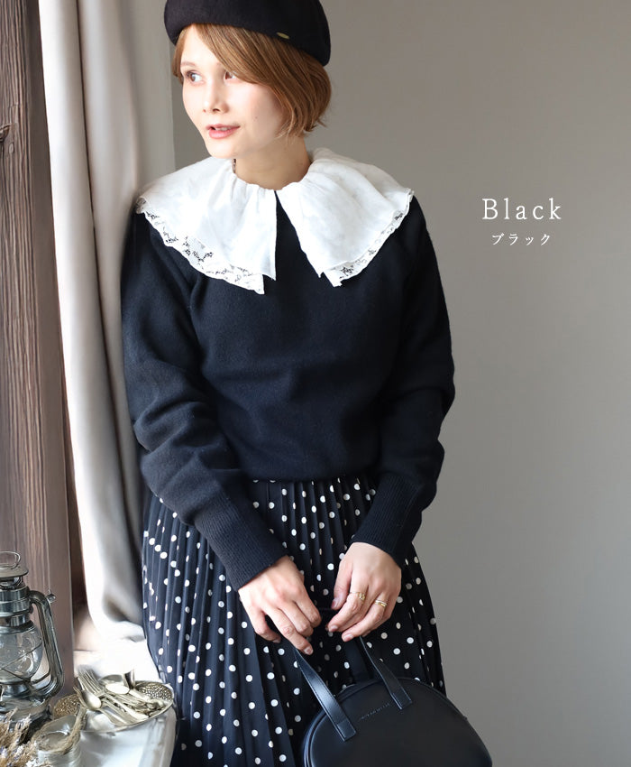 NARU FACTORY Tasmanian Lamb Raglan Knit Pullover Women's Free Size [665600-1] Minamide Knitwear Sweater Factory Brand