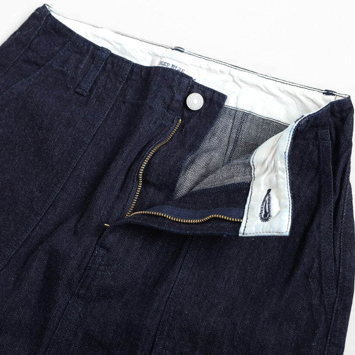 DEEP BLUE Denim Long Cargo Skirt Indigo Ladies [72959] Okayama Kurashiki Kojima Jeans Women