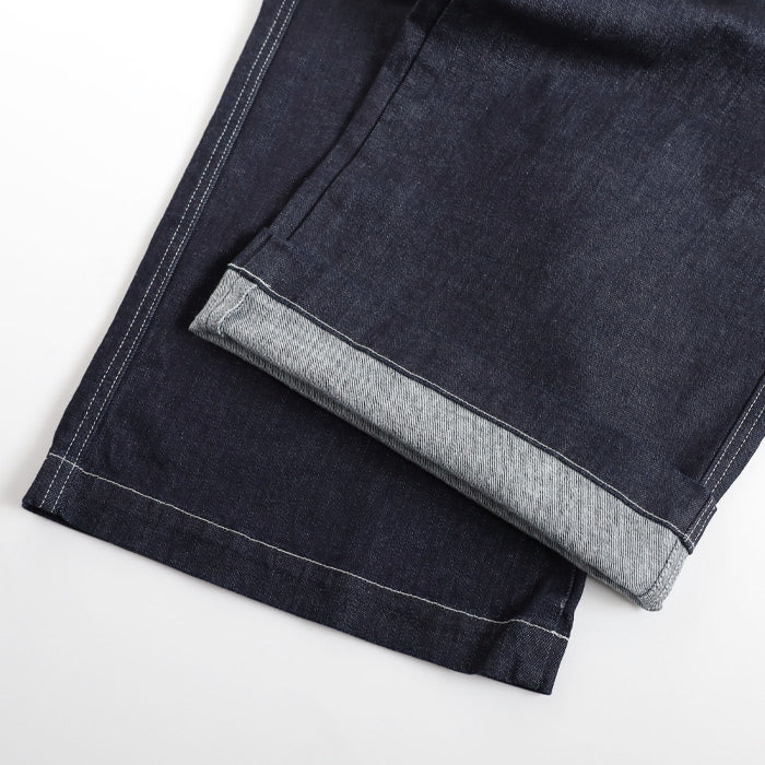 DEEP BLUE 10oz Stretch Denim Wide Gardening Pants One Wash [72963-1]