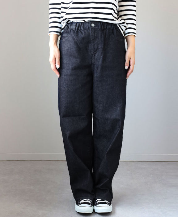 DEEP BLUE 10oz Easy Straight Denim Indigo [72968-1] Women's Okayama Kurashiki Jeans 