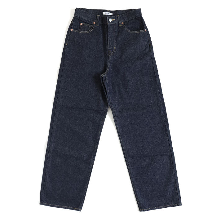 DEEP BLUE Left Twill Straight Denim Pants Indigo Women's [72986-1] Okayama Kurashiki Kojima Jeans Pants 