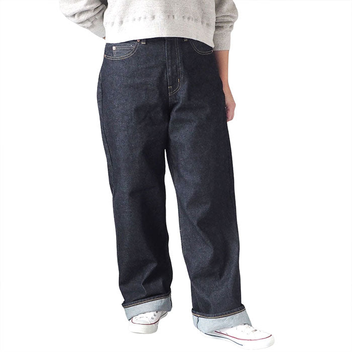 DEEP BLUE 13oz Boyfriend Denim for Women [72988-1] Okayama, Kurashiki, Kojima Jeans, Pants 