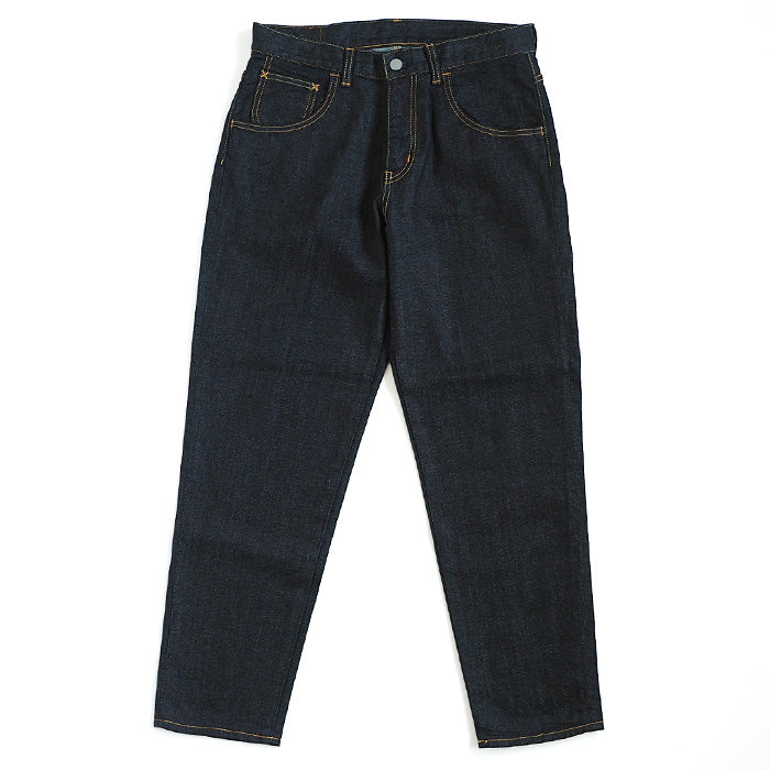 DEEP BLUE 10oz Stretch Denim Full Length Tapered Boyfriend Pants One Wash [73966FL-OW]