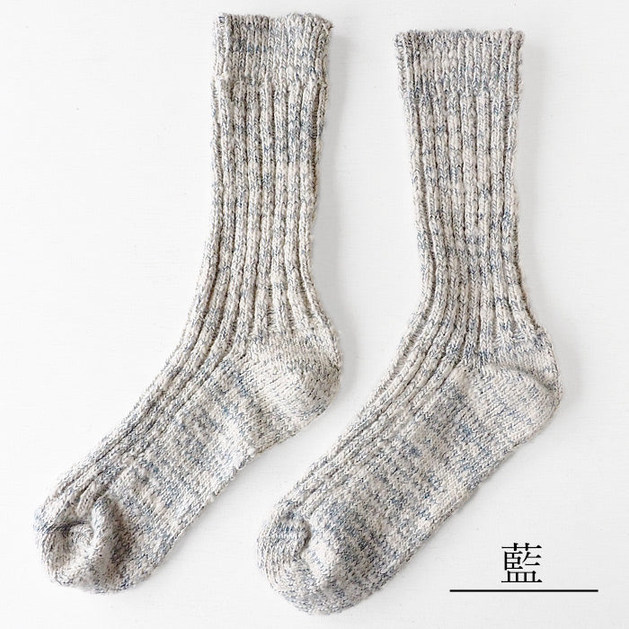 [3 colors] ORGANIC GARDEN Organic Cotton Gara-spun Socks, Regular Length, Men's and Women's [8-0003] 