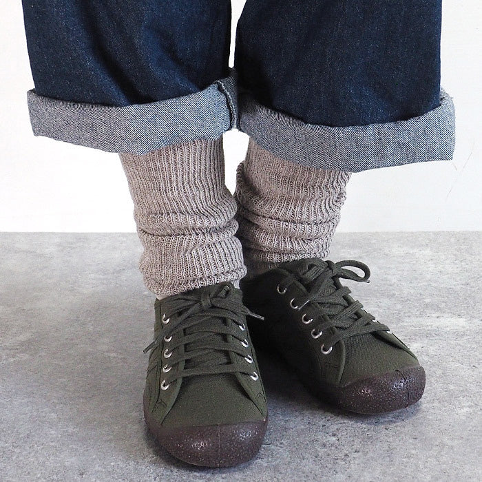 [2 colors] ORGANIC GARDEN Supima cotton x yak ribbed leg and arm warmers [8-0811-99] 