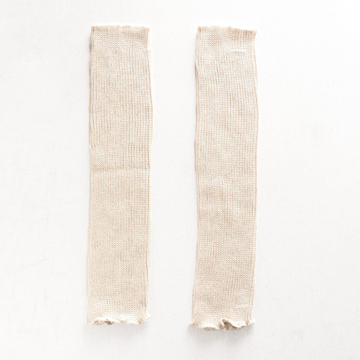 [2 colors] ORGANIC GARDEN Supima cotton x yak ribbed leg and arm warmers [8-0811-99] 