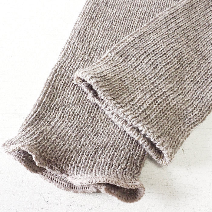 [2 colors] ORGANIC GARDEN Supima cotton x yak ribbed leg and arm warmers [8-0811-99] 