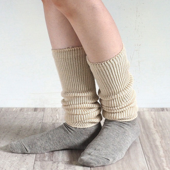 [2 colors] ORGANIC GARDEN Supima cotton x yak ribbed leg and arm warmers [8-0811-99] 