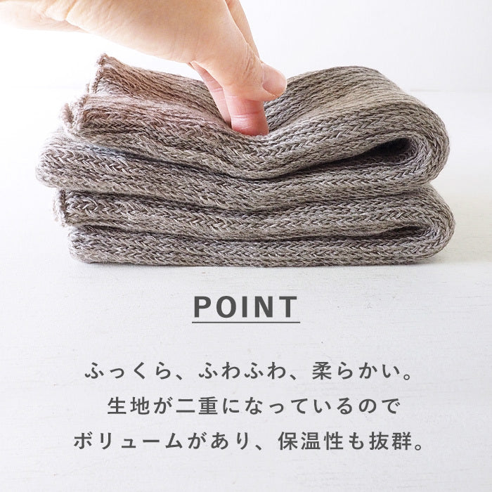 [2 colors] ORGANIC GARDEN Supima cotton x Yak double warmers [8-0812-99] Leg warmers thick