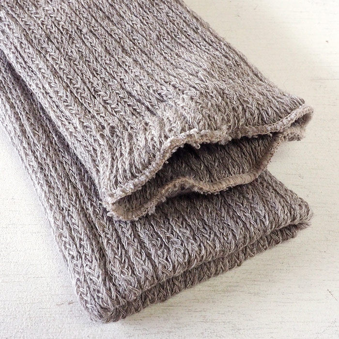 [2 colors] ORGANIC GARDEN Supima cotton x Yak double warmers [8-0812-99] Leg warmers thick