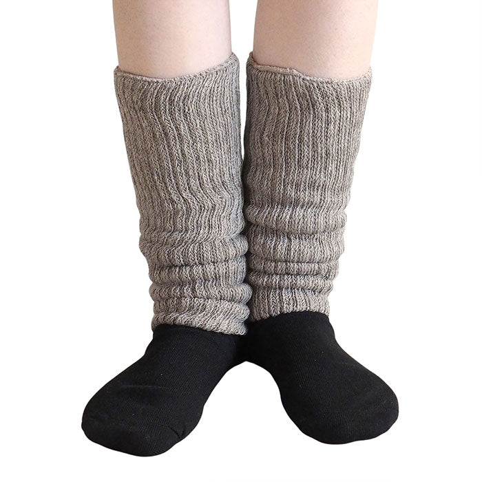 [2 colors] ORGANIC GARDEN Supima cotton x Yak double warmers [8-0812-99] Leg warmers thick