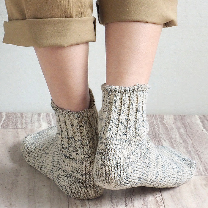 [3 colors] ORGANIC GARDEN Gara-spun ankle-length socks for men and women [8-0001] Ankle-length socks 