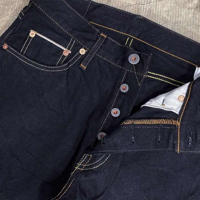 graphzero 15oz slim straight jeans black [GZ-15SLST-BK]