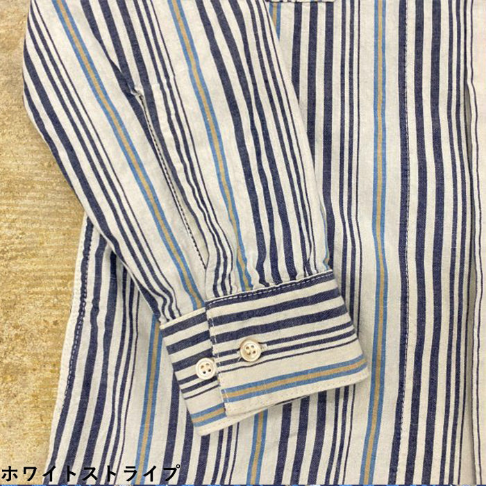 【2色】graphzero (グラフゼロ) オープンカラー ボタンダウン 長袖シャツ 2WAY インディゴ メンズ レディース [GZ-2WCL-0510]