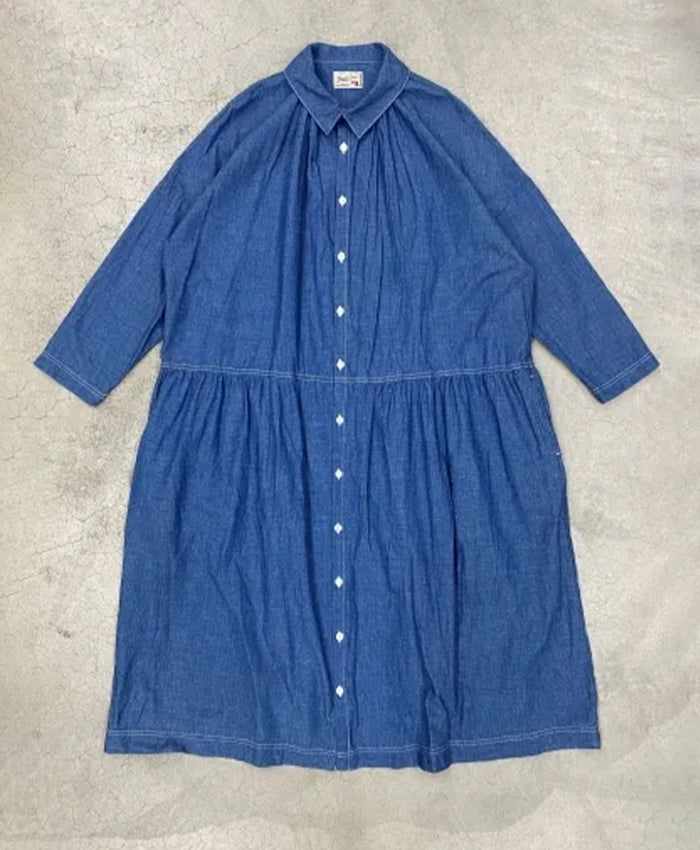 graphzero(グラフゼロ) ドロップワンピース ライトインディゴ レディース [La-DOP-0509-L-ID]