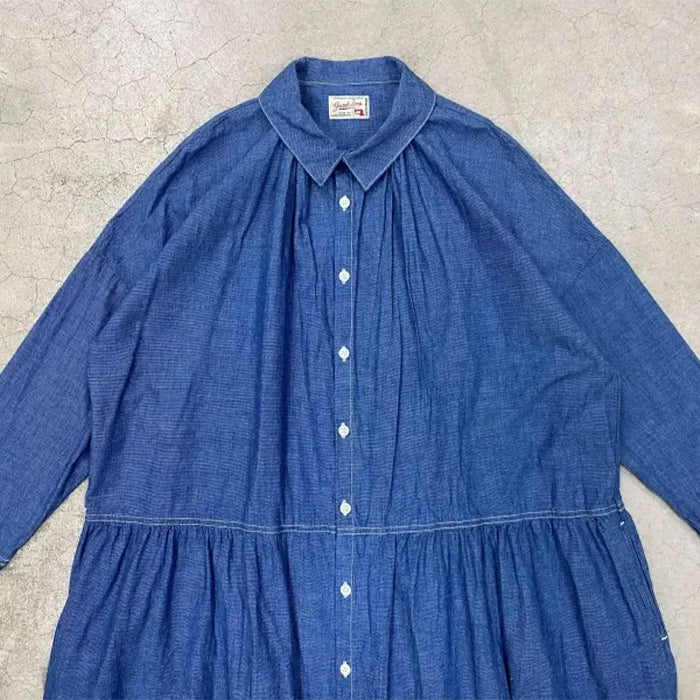 graphzero(グラフゼロ) ドロップワンピース ライトインディゴ レディース [La-DOP-0509-L-ID]