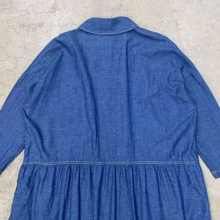 graphzero(グラフゼロ) ドロップワンピース ライトインディゴ レディース [La-DOP-0509-L-ID]