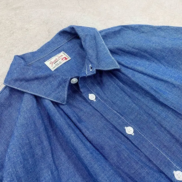 graphzero(グラフゼロ) ドロップワンピース ライトインディゴ レディース [La-DOP-0509-L-ID]