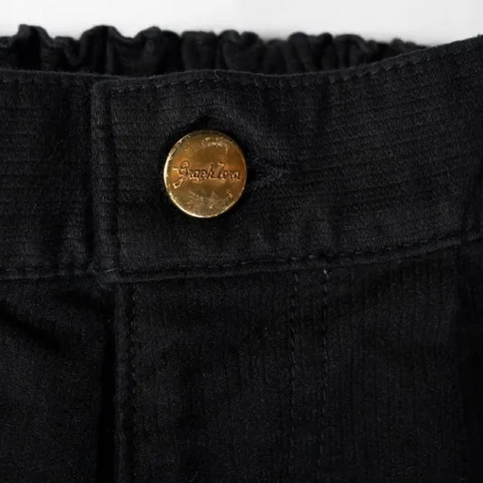 graphzero Tack Gather Pants - Uncut Cord Cotton Linen Black [La-TGPTAC-BLK] Okayama Kurashiki Kojima Jeans Denim Brand