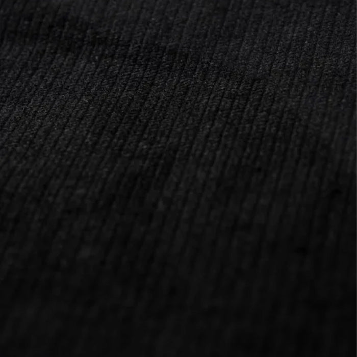 graphzero Tack Gather Pants - Uncut Cord Cotton Linen Black [La-TGPTAC-BLK] Okayama Kurashiki Kojima Jeans Denim Brand