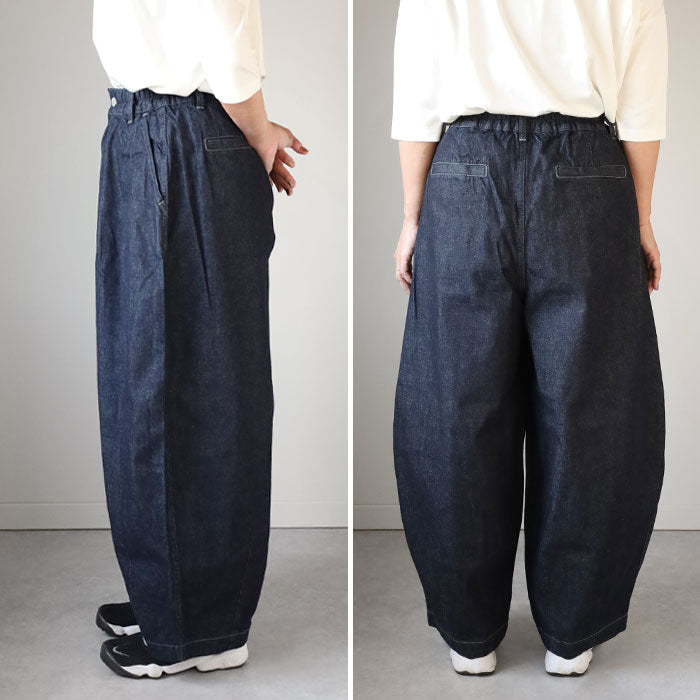 [3 sizes] HARVESTY Denim Circus Pants, One Wash [A11801] Okayama, Kurashiki, Kojima, Standard Clothing Brand 