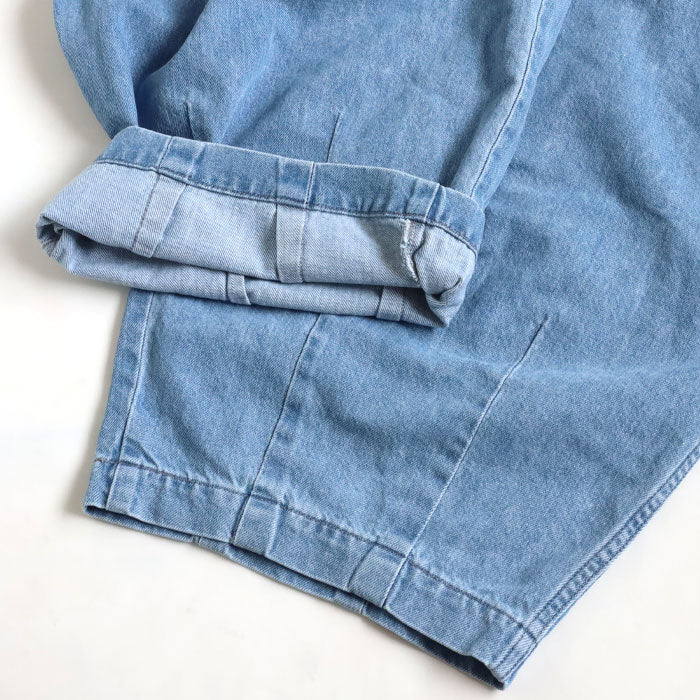 [3 sizes] HARVESTY Denim Circus Pants Light Blue [A11801-LBL] Okayama Kurashiki Kojima Standard clothing brand 