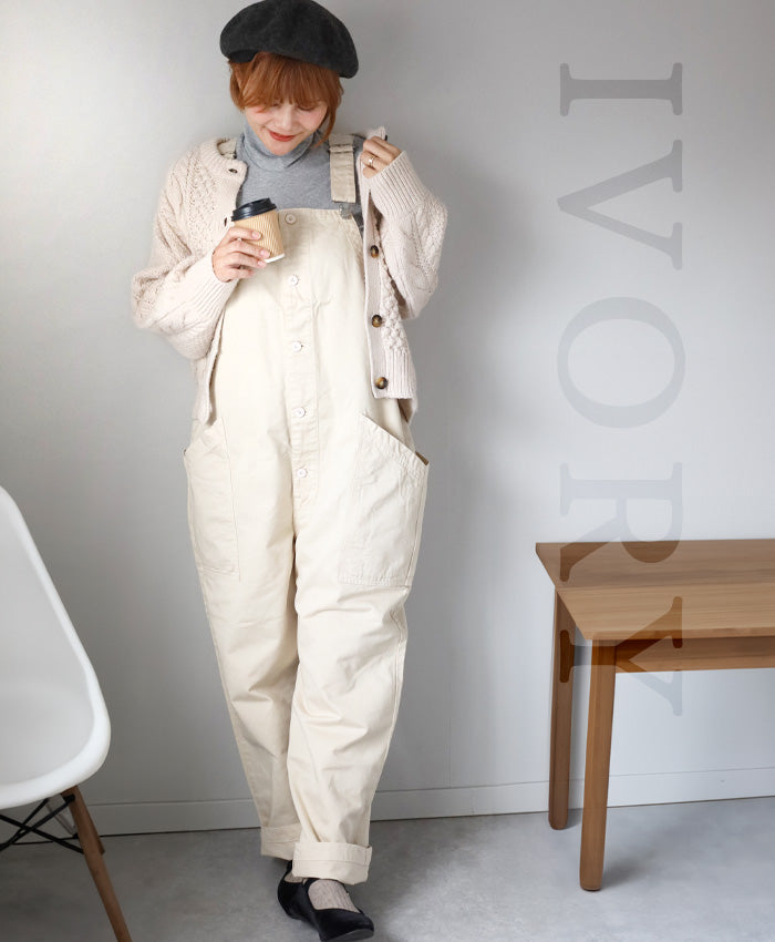 [2 colors, 2 sizes] HARVESTY Chino Overalls [A12008] Okayama Kurashiki Kojima Standard clothing brand 