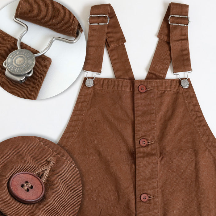 [2 colors, 2 sizes] HARVESTY Chino Overalls [A12008] Okayama Kurashiki Kojima Standard clothing brand 
