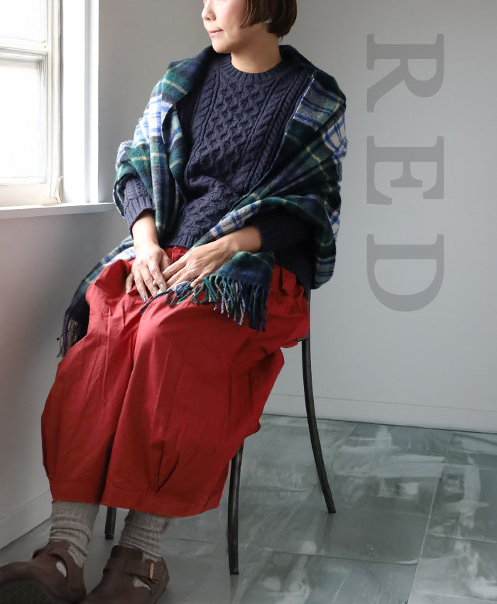 [5 colors, 2 sizes] HARVESTY Circus Culottes [A21609] Okayama Kurashiki Kojima Standard clothing brand 