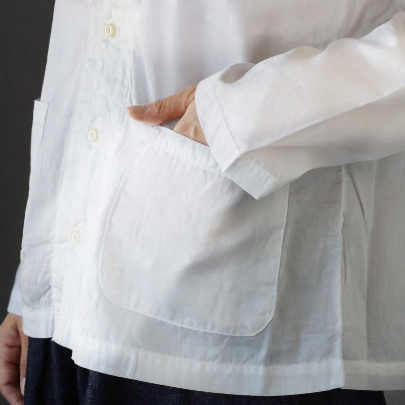 [3 colors, 2 sizes] HARVESTY Women's Atelier Shirt [A31801] Okayama, Kurashiki, Kojima, Staple Clothing Brand, Light Jacket