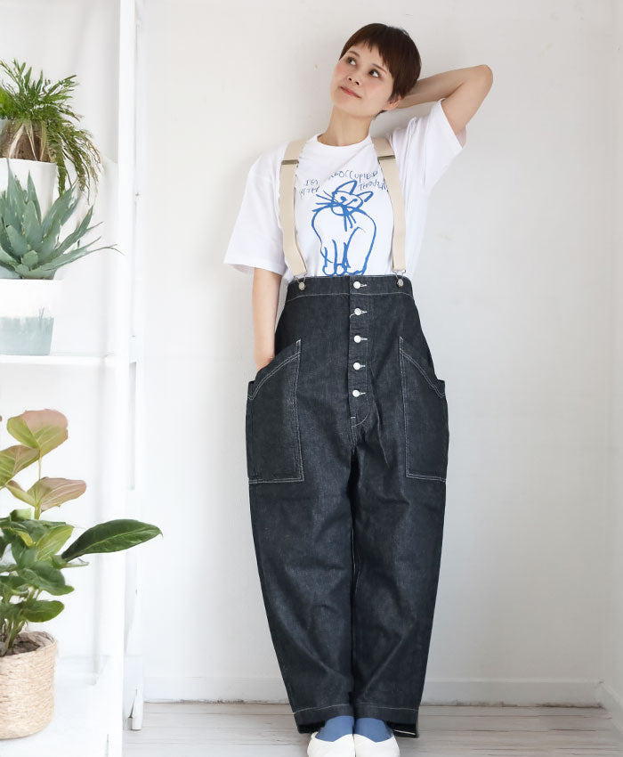 [2 Colors, 3 Sizes] HARVESTY (Harvesty) Iwasato Miki Print Box T-Shirt CAT-2 Women's [A52610] Okayama Kurashiki Kojima Classic Clothing Brand 