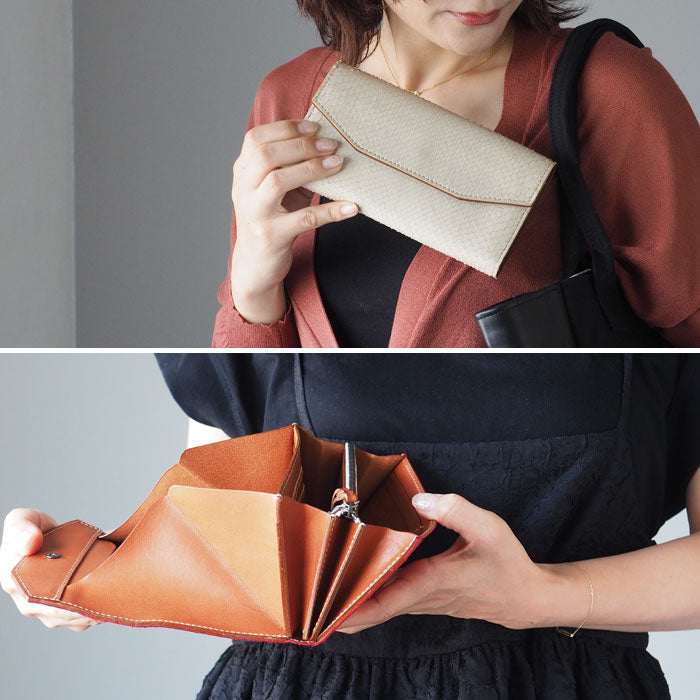 ANNAK Python Leather Garcon Long Wallet Ivory [AK14TA-B0039P-IVO] Men's Women's 