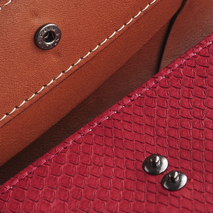 ANNAK Python Leather Garcon Long Wallet Red [AK14TA-B0039P-RED] Ladies 