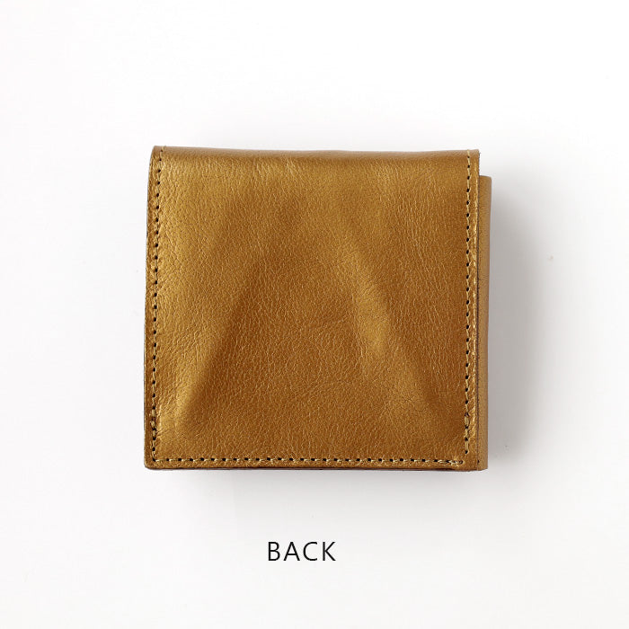 ANNAK Compact Bi-Fold Garcon Wallet Gold [AK16TA-B0054-GLD] Taito-ku, Tokyo Leather Wallet Brand Mitake Sangyo 